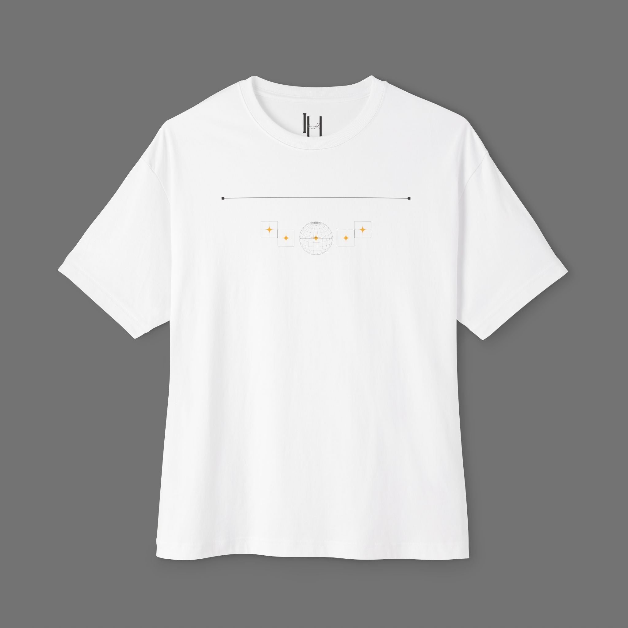 IH Tee — Minimalist Oversized Boxy T‑Shirt